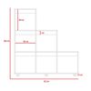 Combo Rack TV65 + Biblioteca TuHome Nomik Wengue Duna