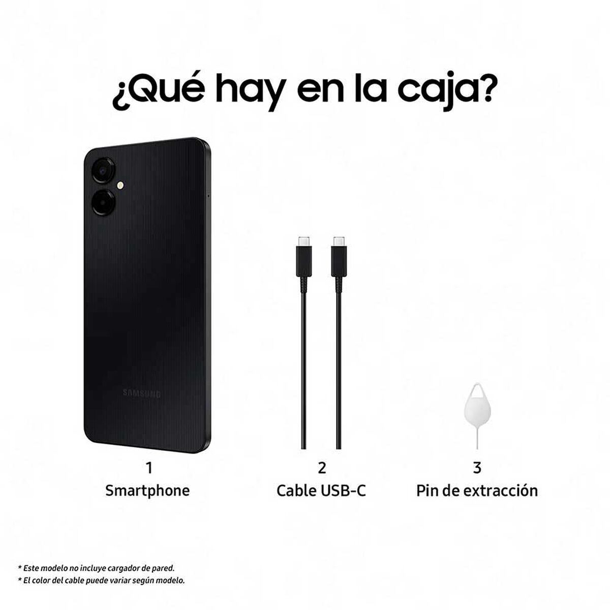 Celular Samsung Galaxy A06 5G 128GB 6,7" Negro Liberado + Audífonos Bluetooth Samsung Galaxy Buds Core