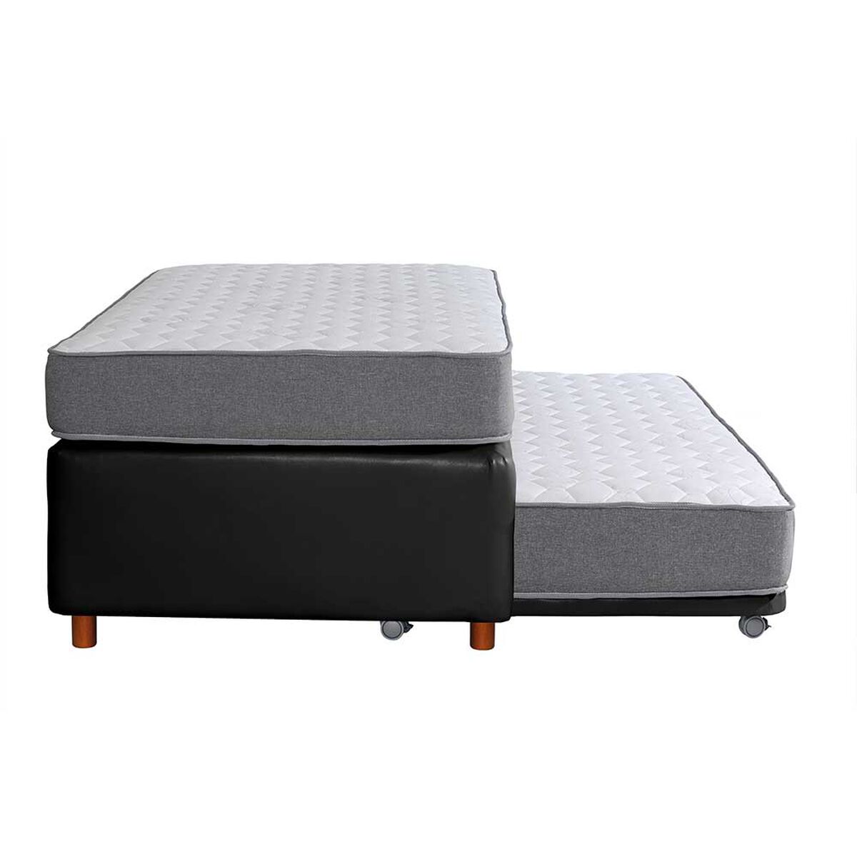 Cama Nido Latam Home 1,5 Plazas Zen Best PU Negro