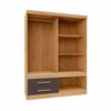 Closet Yardas Emilia 2 Puertas 3 Cajones Titanio