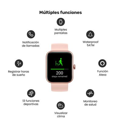 Imagen 2 del producto Smartwatch Lhotse Live 206 Mini 1,5"" Pink