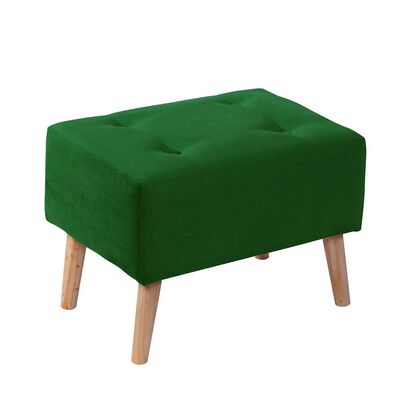 Pouf Latam Home Niza Tela Velvet Verde