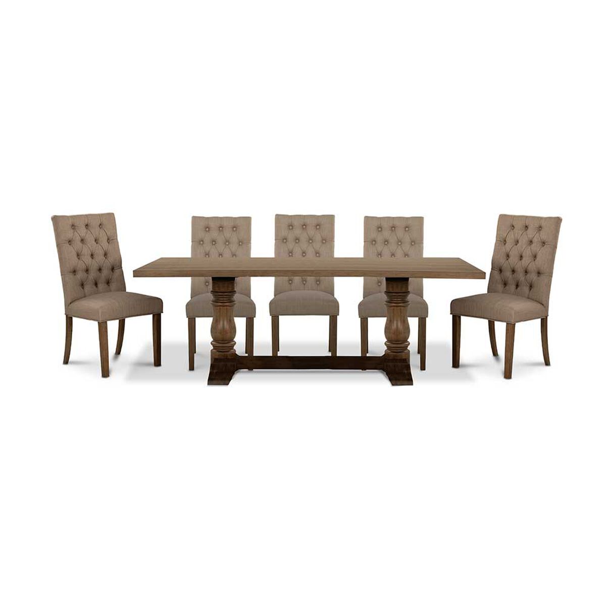 Juego de Comedor CIC Seattle 8 Sillas Walnut