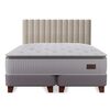 Cama Europea Flex King  Heritage + Respaldo Tubular