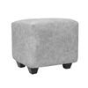Juego de Living Innovamuebles Kahlo Sofá 3 Cuerpos + Dos Pouf 1 Cuerpo Gris