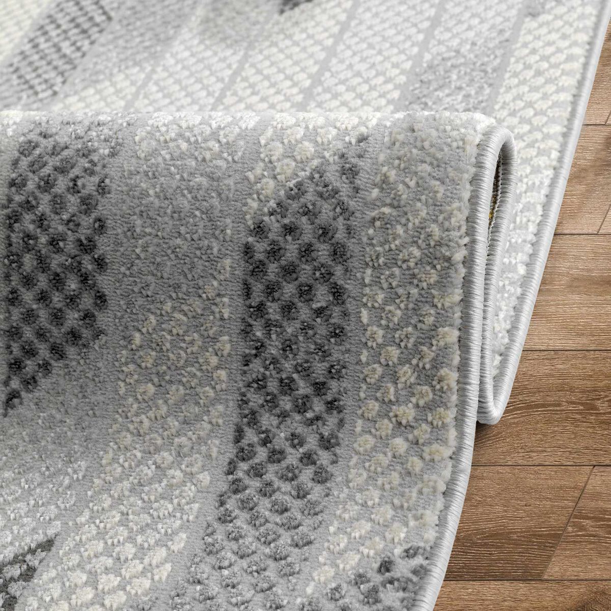 Alfombra de Pasillo Modalfo Babil Gris 70 x 230 cm
