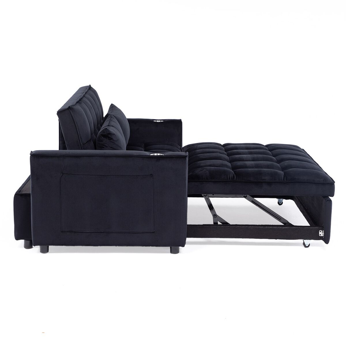 Sofá Cama Daniels KMP1BK 2 Cuerpos Negro