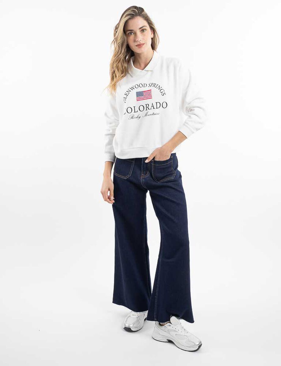 Poler&oacute;n Con Estampado Mujer Zibel