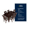 Juego de Comedor Muebles Hema Sevilla 6 Sillas Chocolate