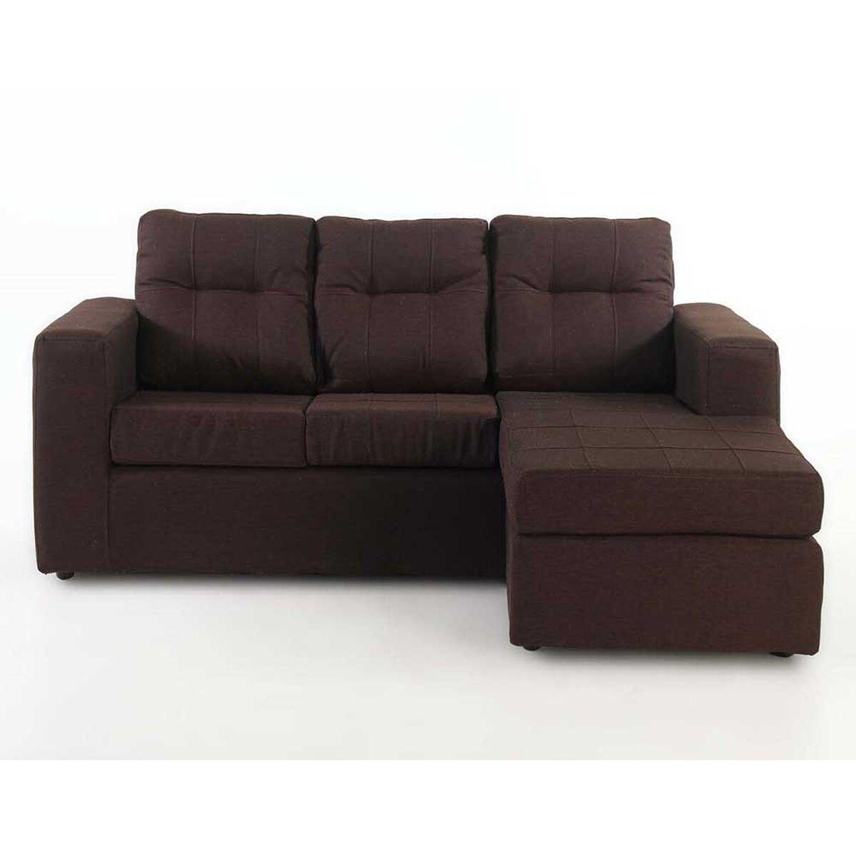 Sofá Modular Kea Rodas 3 Cuerpos Chocolate