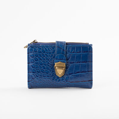 Billetera Ecocuero Azul Portman Club