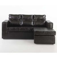 Sofá Modular Kea Rodas 3 Cuerpos Café