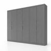 Closet Di Poretti Design 12K 6 Puertas 4 Cajones Gris