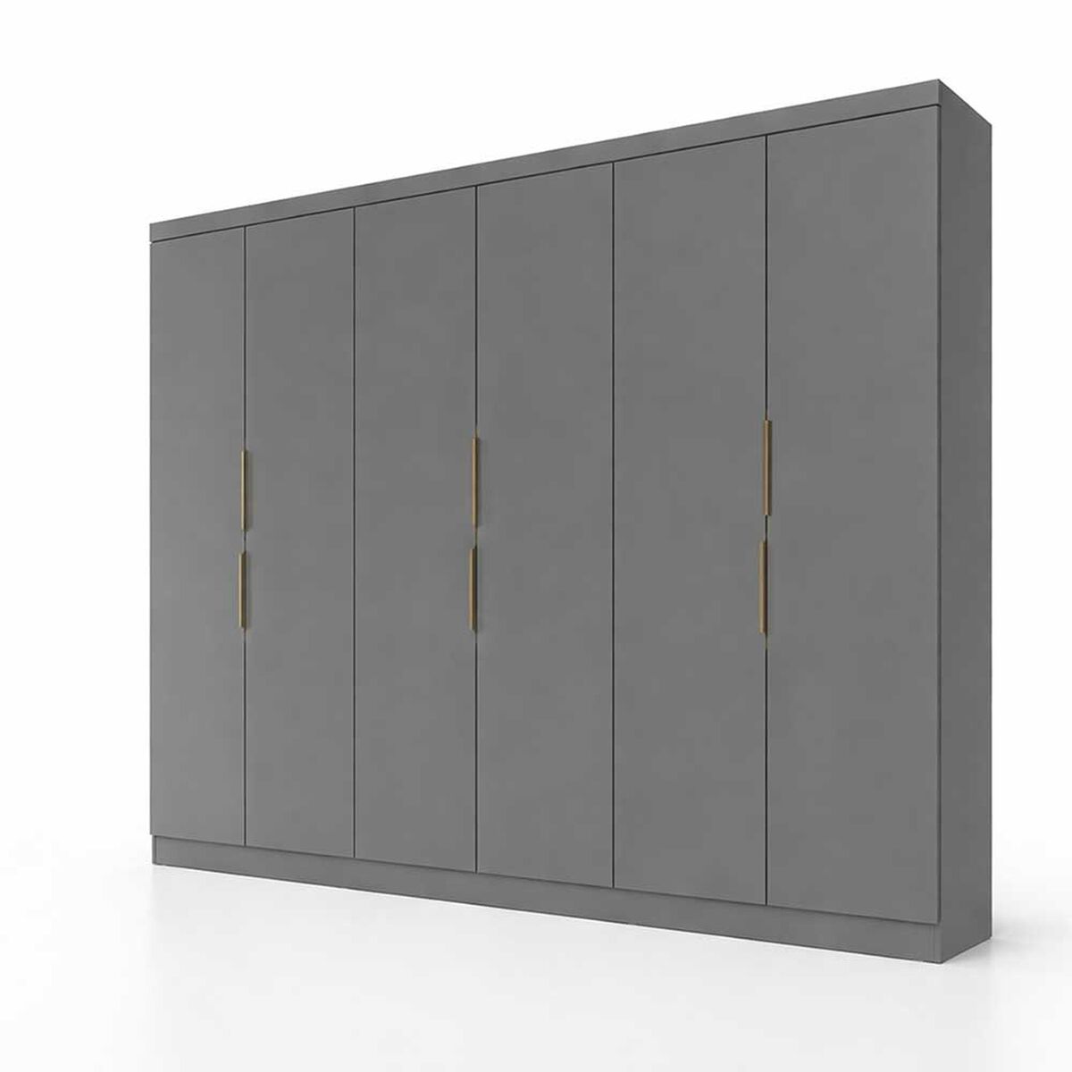 Closet Di Poretti Design 12K 6 Puertas 4 Cajones Gris