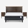 Cama Europea Rosen 2 Plazas Anna + Respaldo + 2 Veladores