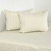 Juego de S&aacute;banas Cannon2 Plazas 500 Hilos Dobby Thin Beige