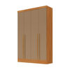 Closet Di Poretti Design New Creta 3 Cajones 4 Puertas Caf&eacute; Oscuro