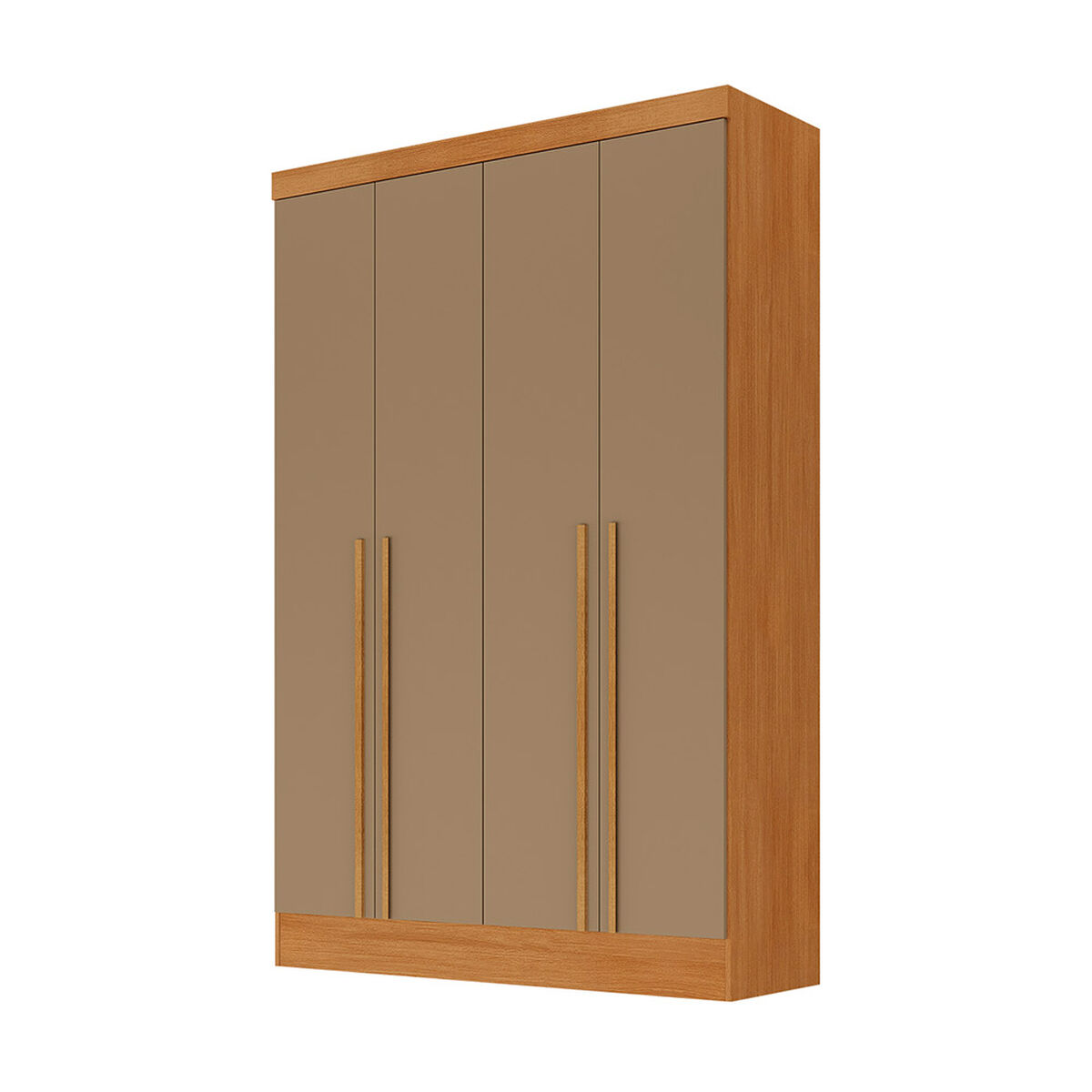 Closet Di Poretti Design New Creta 3 Cajones 4 Puertas Caf&eacute; Oscuro