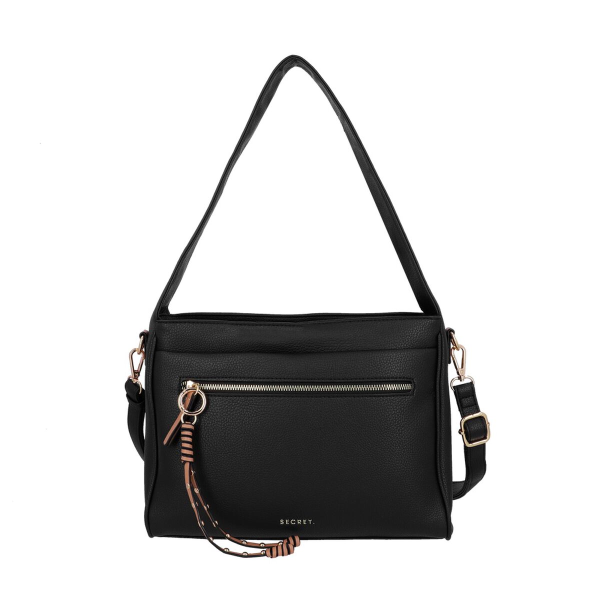 Cartera de hombro Secret Lucca ST6 L Negro