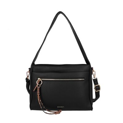 Cartera de hombro Secret Lucca ST6 L Negro