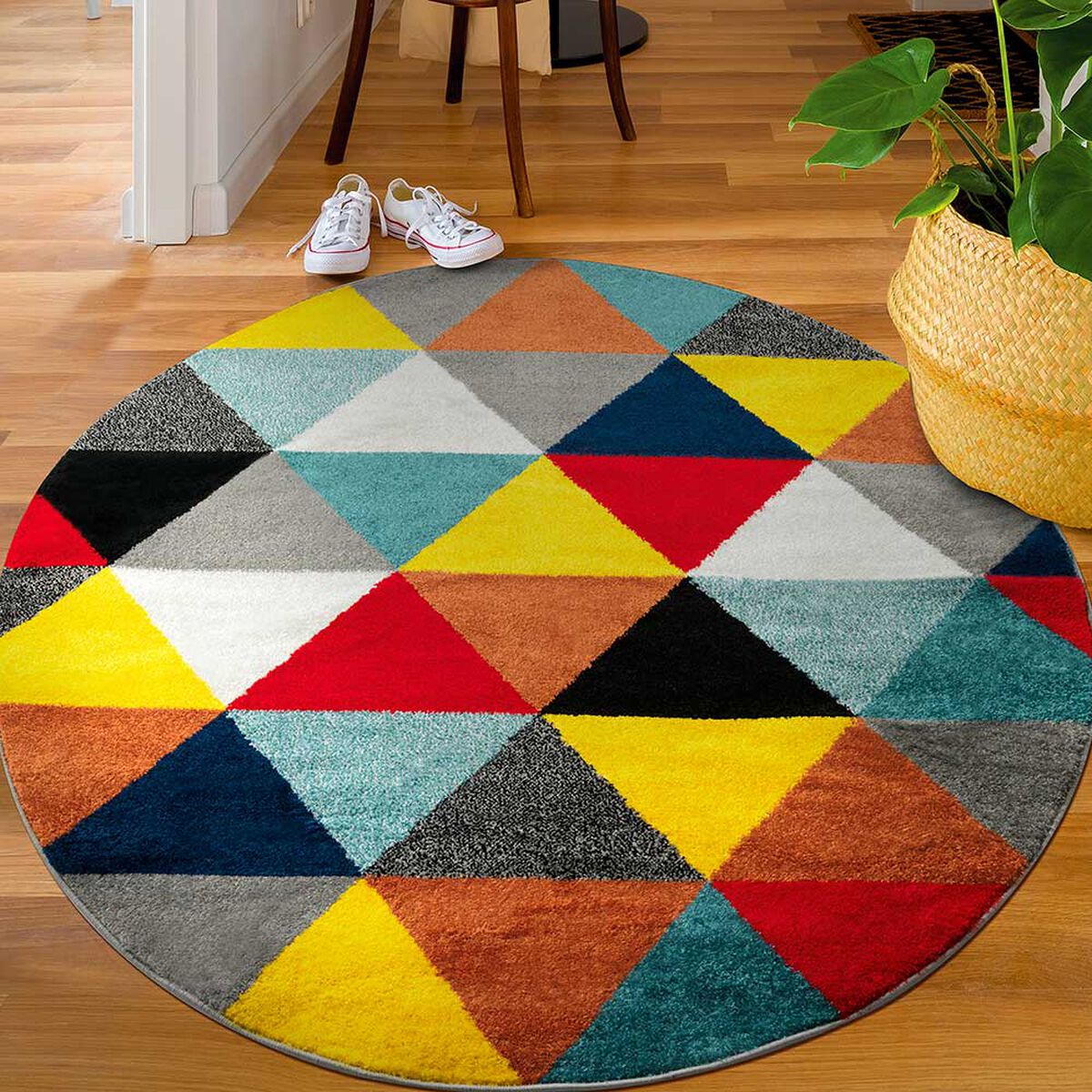Alfombra  Modalfo Florida Multicolor 160 x 160 cm