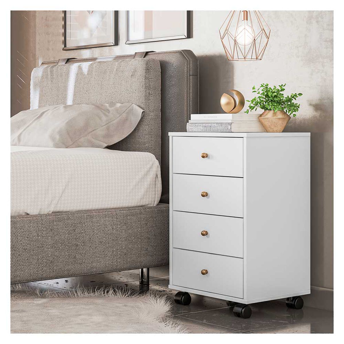 Cajonera Rodler RD826 Blanco 45 x 36 cm.
