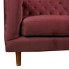 Sof&aacute; Tela Velvet Latam Home Brescia 3 Cuerpos