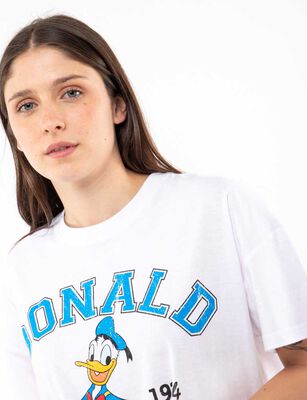 Imagen 2 del producto Polera Dibujos Animados Manga Corta Mujer Icono Blanco, Marengo-1, Negro, Rosado, Verde