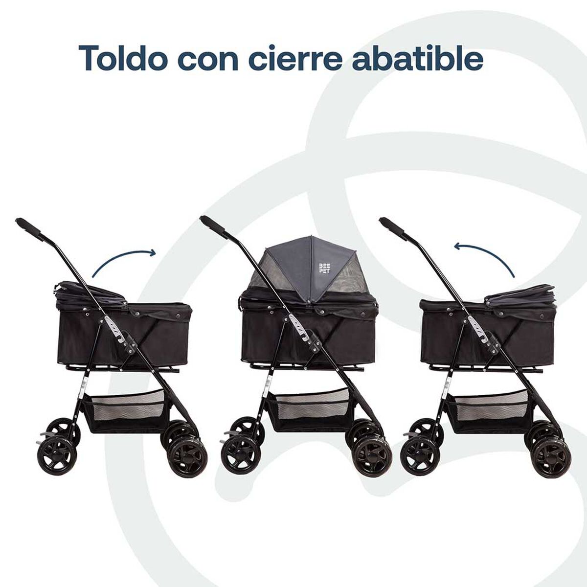 Coche Mascota Gris BP02G Bebesit