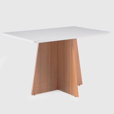 Mesa de comedor Roca Lotus 4 Personas Blanco Canela