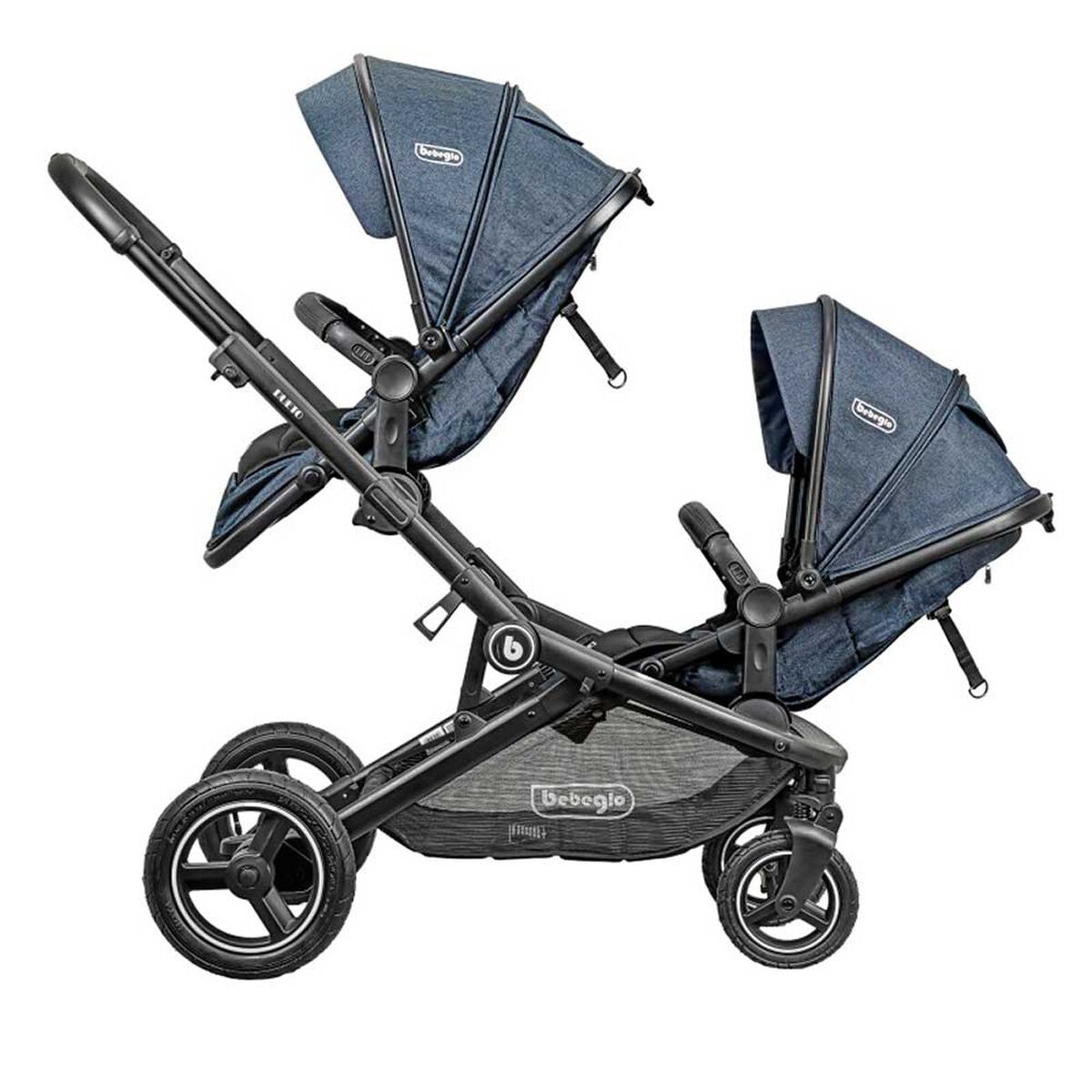 Coche Travel System Dueto Gris Bebeglo