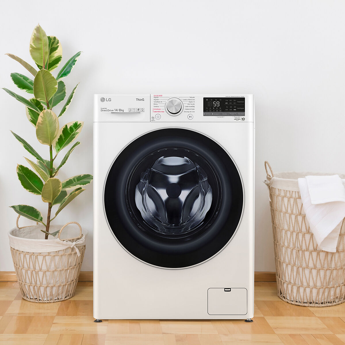 Lavadora Secadora LG WD14WVC4S6 14/8 Kg