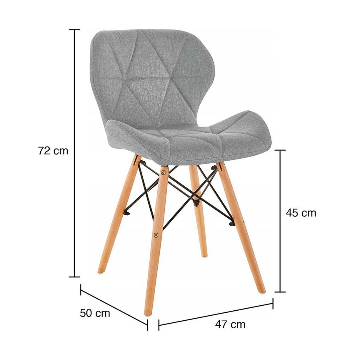 Pack de 4 Sillas Novahus  Gris