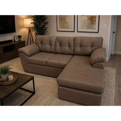 Seccional Reversible Dise&ntilde;o A&M Home Siena 5 Cuerpos Caf&eacute;
