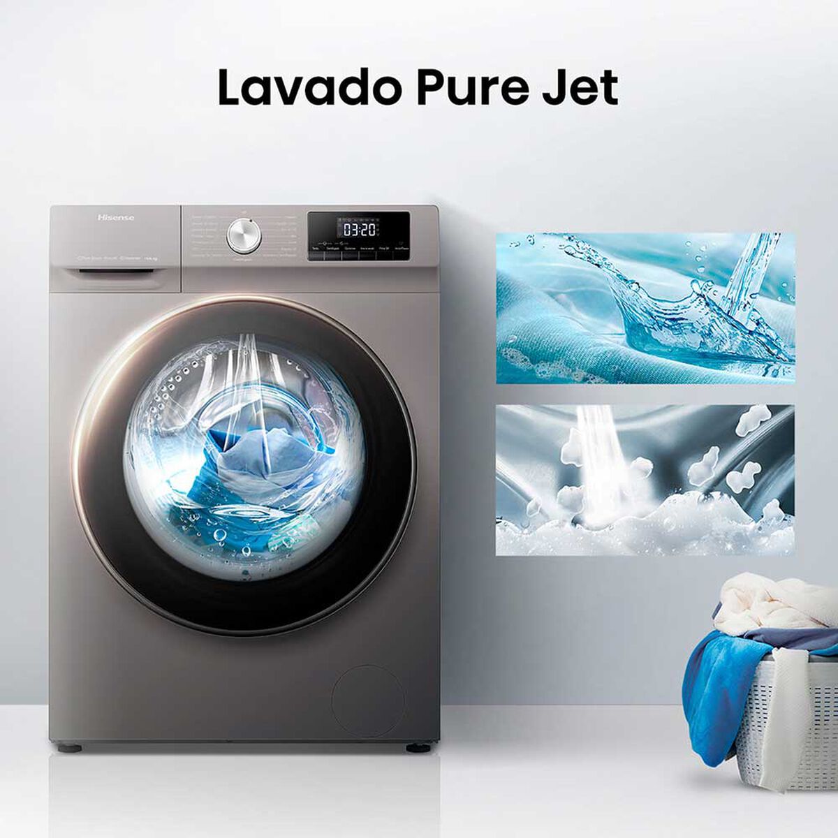 Lavadora Secadora Hisense WD3Q1042BT 10/6 kg.