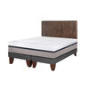 Cama Europea CIC Base Dividida King Balance + Respaldo Baker