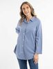 Blusa Lino Manga Larga Mujer Portman Club