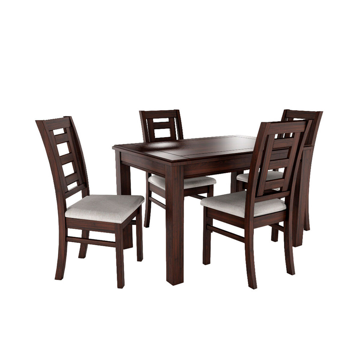 Juego de Comedor Muebles Hema Sevilla 4 Silla Chocolate