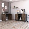Combo Escritotio + Cajonera 2 Puertas TuHome Home Office Negro Soft-Co&ntilde;ac