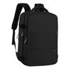 Mochila de Viaje Negra Laptop Compartimento Zapatos Impermeable De Gaune