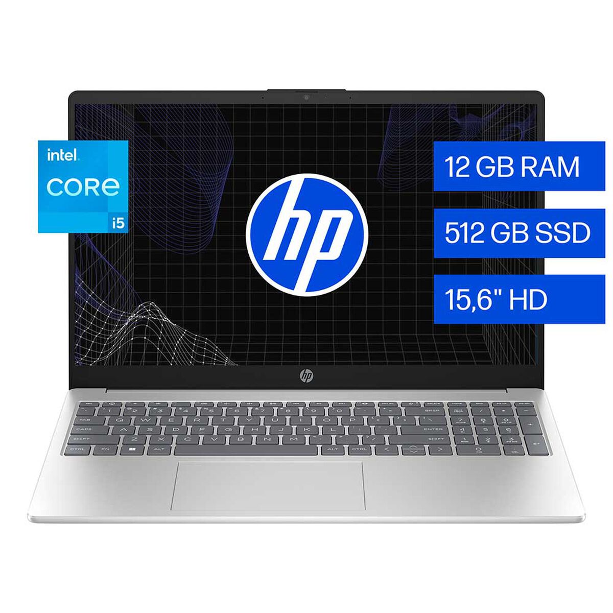 Notebook HP 15-fd0022la Intel Core i5 12GB RAM 512GB SSD 15.6"