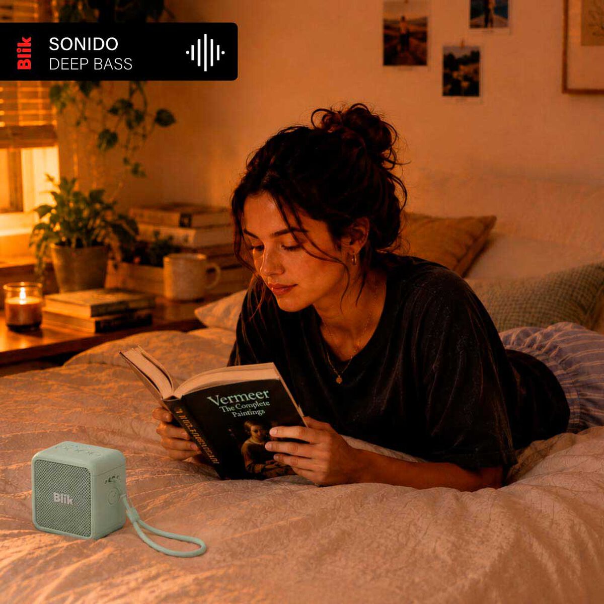 Parlante Bluetooth Blik Bassgo-Gre Verde