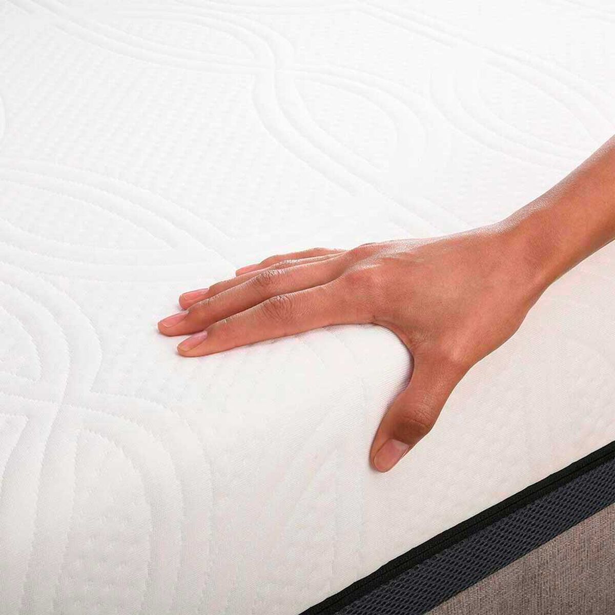 Cama Europea CIC Base Dividida King Balance + Respaldo Tiber