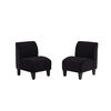 Poltrona Bodevir Soft Felpa 2 Cuerpos Negro