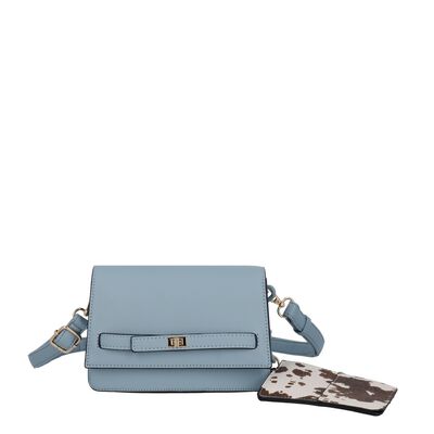 Cartera Bandolera Secret Serbia SC7 Peque&ntilde;a Celeste
