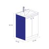 Mueble Vanitorio Mobikit Barbados 2 Puertas Blanco