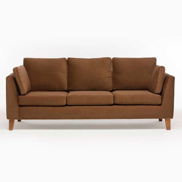 Sofá Barra Design Estocolmo 3 Cuerpos Café
