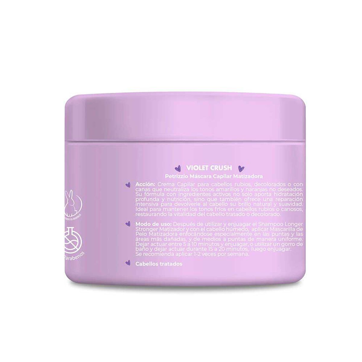 Mascarilla Capilar Matizadora Violet Crush Petrizzio