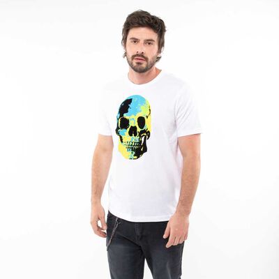 Polera Slim Con Estampado Manga Corta Hombre Zibel