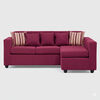 Seccional Muebles MPR Jazmin 3-1 Velvet Burdeo